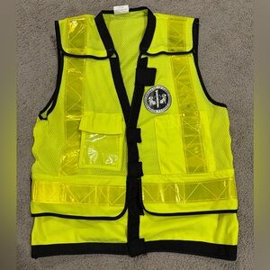 ORR Safety Neon Adjustable Safety Vest LIM/35-S UNION PACIFIC Rail Way Logo Sz S